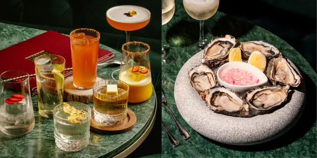 Happy Hour 1+1 Drinks & $10/per oyster